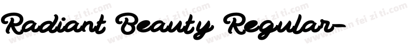 Radiant Beauty Regular字体转换
